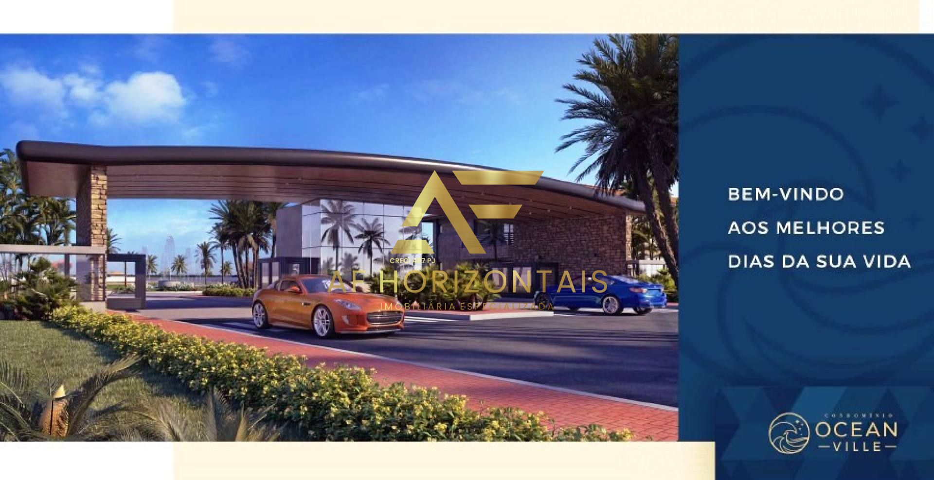 Lote (repasse) no Condomínio Ocean Ville, com 503 m², em frente à praia.