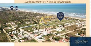 Lote no Condomínio Ocean Ville, com 503 m², em frente à praia.