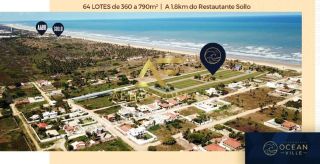 Lote (repasse) no Condomínio Ocean Ville, com 503 m², em frente à praia.