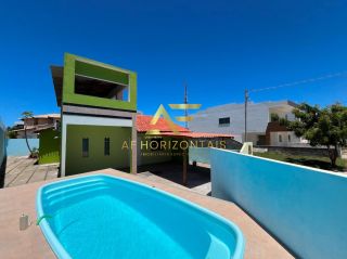 Casa com piscina no condomínio Portal do Atlântico (Mosqueiro), com 3 quartos (2 suítes).