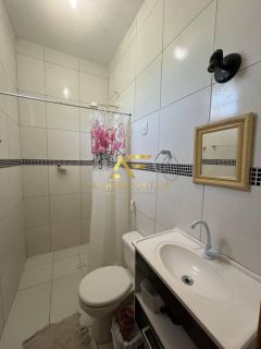 Casa com piscina no condomínio Portal do Atlântico (Mosqueiro), com 3 quartos (2 suítes).