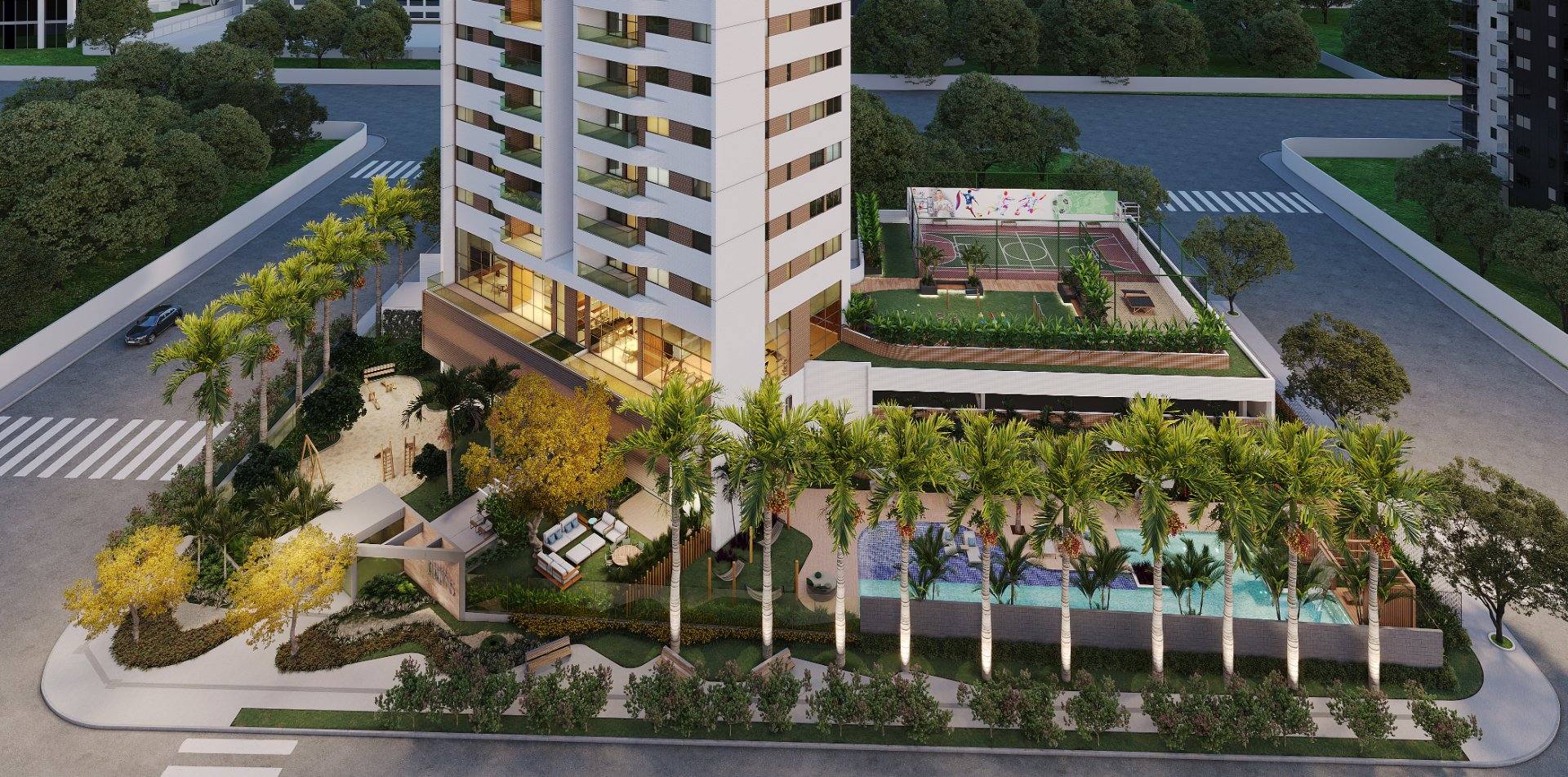 Alameda Jardins em Boa Viagem 4 Quartos sendo 2 Suítes 132m²