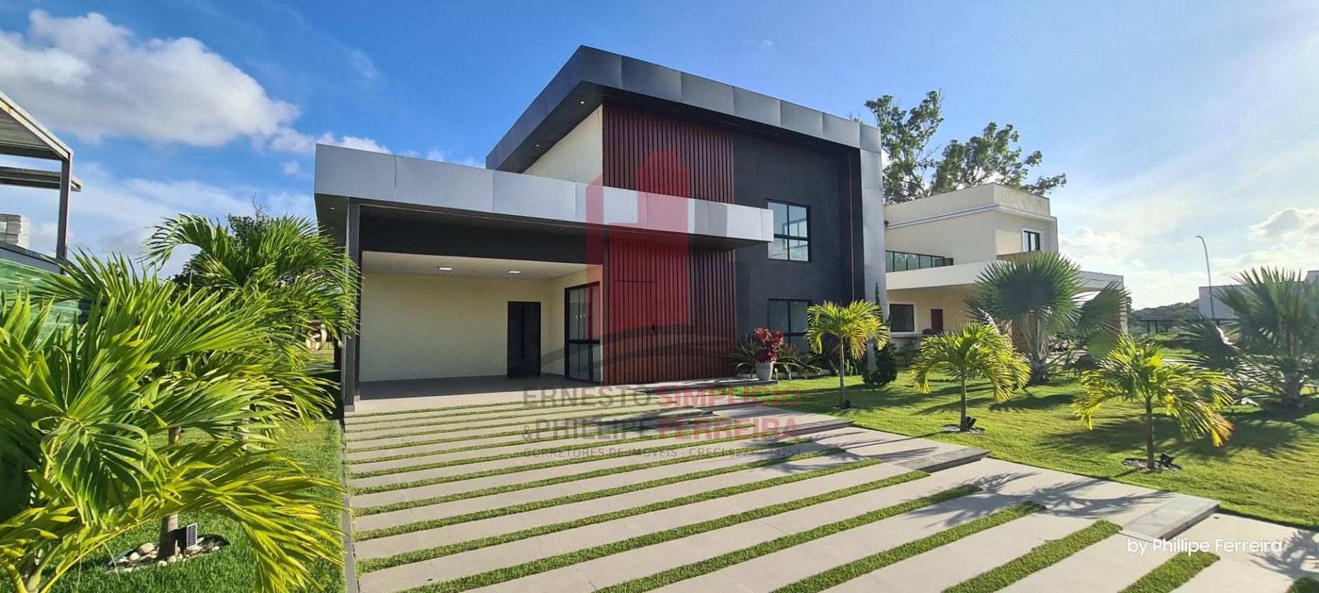 Linda Casa em Condomínio Novo em Aldeia com 5 Suítes