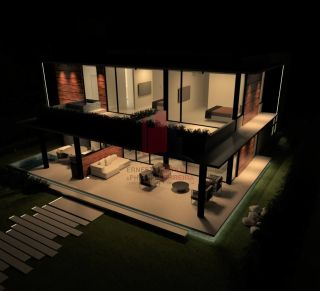 Casa em Construção em Excelente Condomínio com 5 Suítes 310m²