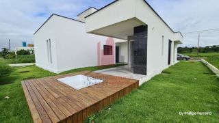 Casa Nova em Condomínio 200m² 3 Suítes 1 Escritório Espaço Gourmet com Jacuzzi