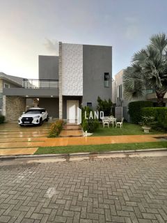 CASA DUPLEX EM CONDOMÍNIO FECHADO (JARDINS IBIZA) COM 4 QUARTOS, ESCRITÓRIO, DECK, PISCINA PRIVATIVA, 4 VAGAS, CONDOMÍNIO C/ LAZER COMPLETO, DEPENDÊNCIA C/ BANHEIRO, 257M2 - EUSÉBIO/CE