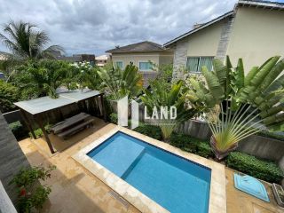 CASA DUPLEX EM CONDOMÍNIO FECHADO (JARDINS IBIZA) COM 4 QUARTOS, ESCRITÓRIO, DECK, PISCINA PRIVATIVA, 4 VAGAS, CONDOMÍNIO C/ LAZER COMPLETO, DEPENDÊNCIA C/ BANHEIRO, 257M2 - EUSÉBIO/CE