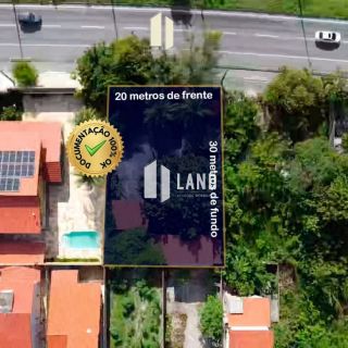 Excelente Terreno (com uma Casa Duplex construída com 90m²) para vender as margens da CE-010 (Eusébio), 600m² (20x30) - R$ 615.000 - Cararu - Eusébio/CE 