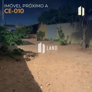 Excelente Terreno para vender no Eusébio (próximo a Estrada do Fio), construído 1 suíte, deck com churrasqueira, forno e fogão a lenha, 320m² (10x32) -  R$ 220.000 - Encantada - Eusébio/CE.