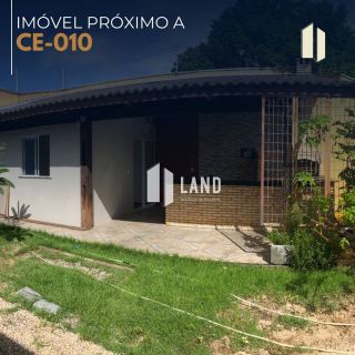 Excelente Terreno para vender no Eusébio (próximo a Estrada do Fio), construído 1 suíte, deck com churrasqueira, forno e fogão a lenha, 320m² (10x32) -  R$ 220.000 - Encantada - Eusébio/CE.