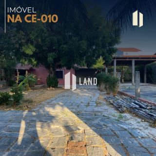 Excelente Terreno (com uma Casa Duplex construida com 90m²) para alugar as margens da CE-010 (Eusébio), 600m² (20x30) - R$ 2.700,00 - Cararu - Eusébio/CE 