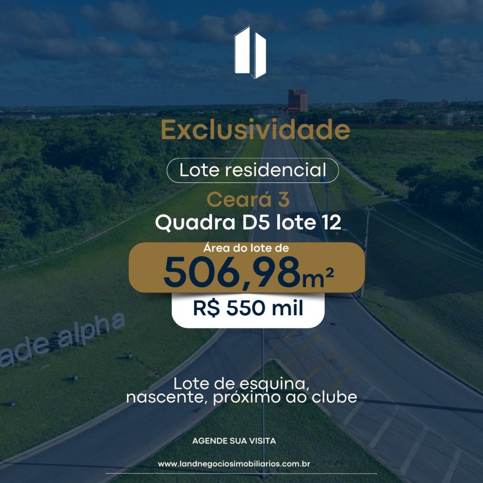 OPORTUNIDADE - LOTE A VENDA NO CEARÁ 3 POR - R$ 550.000,00