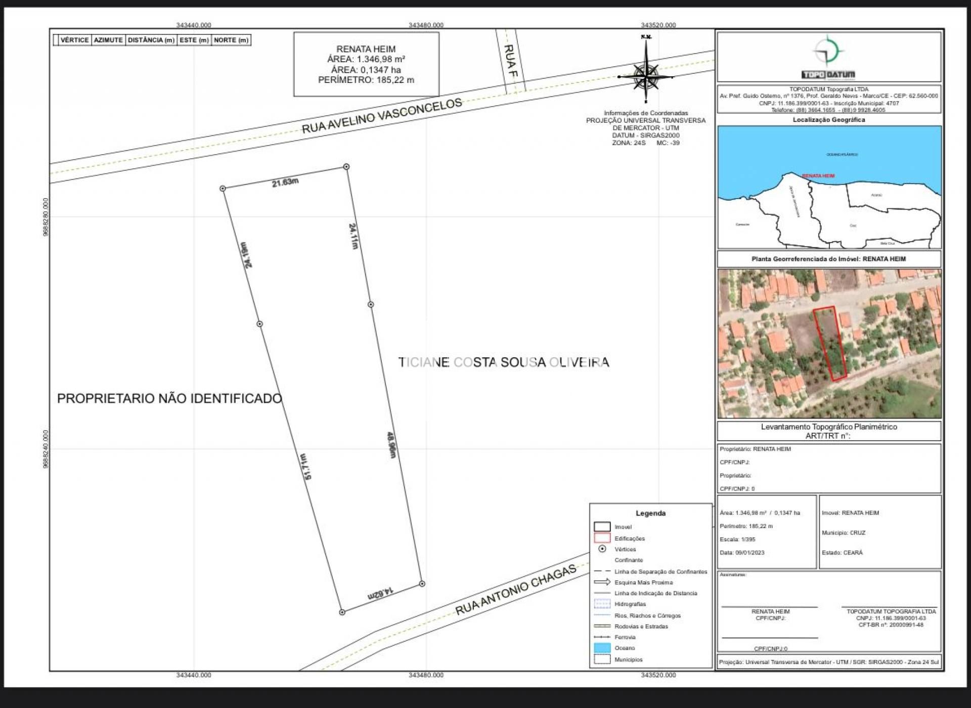 Lote / Terreno Comercial Para Vender no bairro Nenhum Bairro Encontrado! em Cruz