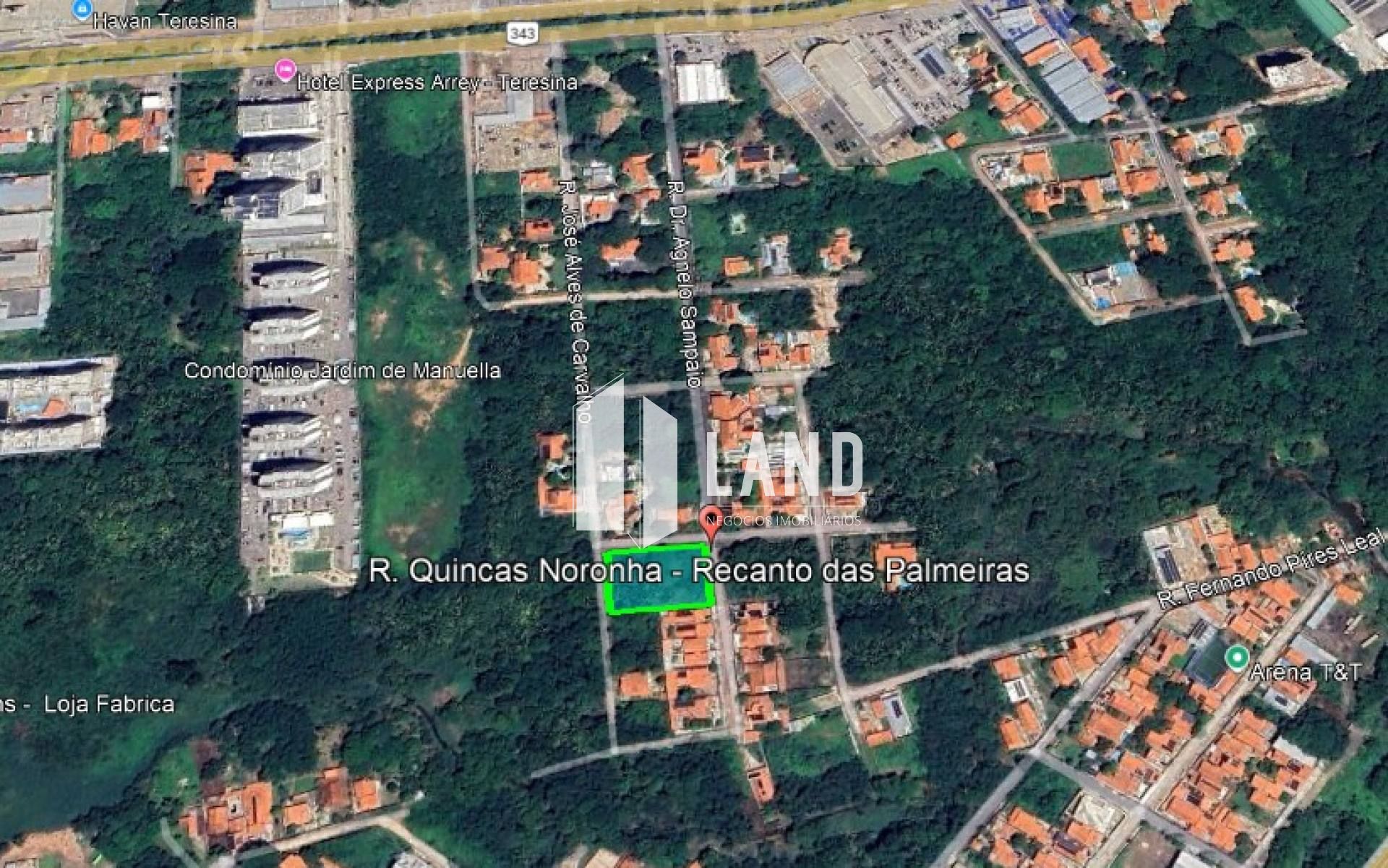 Excelente terreno de equina com 2.600 m2 - Recanto das Palmeiras - Teresina - PI