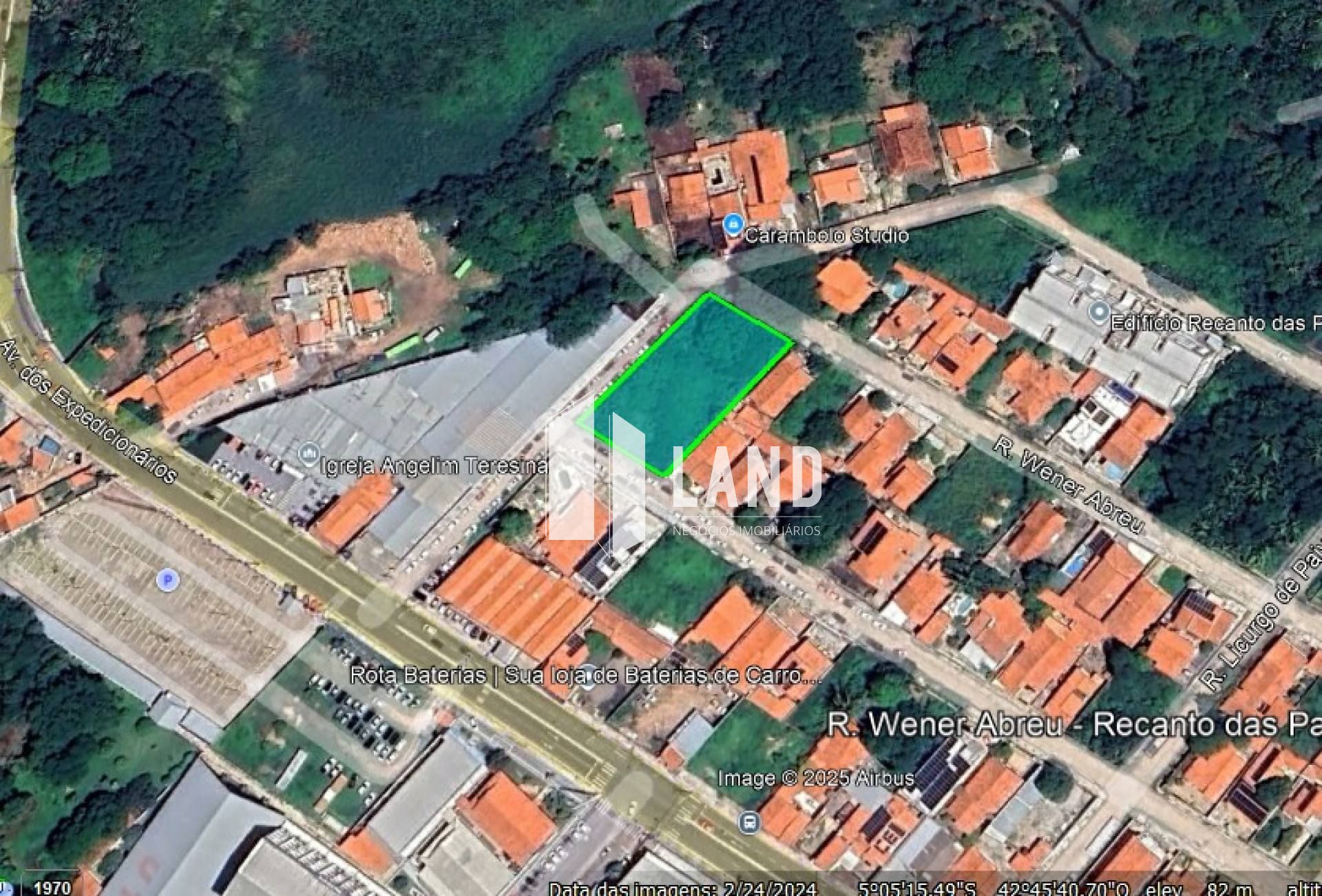 Terreno de esquina - Bairro Recanto das Palmeiras - Teresina - PI