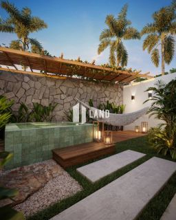 Casas Planas no Eusébio, com 3 quartos, sendo 2 suítes.													