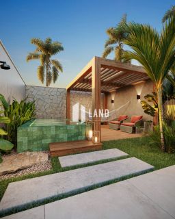 Casas Planas no Eusébio, com 3 quartos, sendo 2 suítes.													