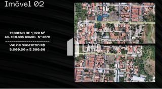 Terreno de esquina para aluguel 1.720 M²