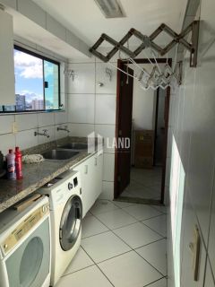 APARTAMENTO COM 3 SUÍTES, LAVABO, CLOSET, 3 VAGAS, DEPENDÊNCIA COM BANHEIRO, PISCINA, ACADEMIA, SALÃO DE FESTAS, CAMPINHO DE FUTEBOL, PLAYGROUND, 153M2, R$ 850.000 - LUCIANO CAVALCANTE - FORTALEZA/CE
