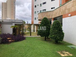 APARTAMENTO COM 3 SUÍTES, LAVABO, CLOSET, 3 VAGAS, DEPENDÊNCIA COM BANHEIRO, PISCINA, ACADEMIA, SALÃO DE FESTAS, CAMPINHO DE FUTEBOL, PLAYGROUND, 153M2, R$ 850.000 - LUCIANO CAVALCANTE - FORTALEZA/CE