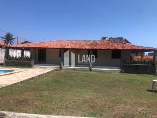 CASA PLANA NO PORTO DAS DUNAS COM 4 QUARTOS (2 SUÍTES), PISCINA, DECK COM CHURRASQUEIRA, 4 LOTES CONJUGADOS, A POUCOS METROS DO GOLF VILLE, DOCUMENTAÇÃO 100% REGULARIZADA - 300 M² - ÁREA TOTAL DO TERRENO  1.980 M² - R$ 1.150.000 - AQUIRAZ/CE
