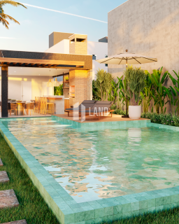 Casa de Condomínio Para Vender com 3 quartos 2 suítes no bairro Lagoa Redonda em Fortaleza