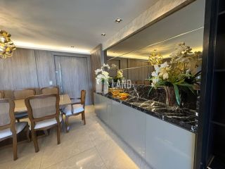 Broadway Central Park!   Porteira fechada com 3 suítes, lavabo, varanda integrada com a sala, 3 vagas de garagem, dependência com banheiro ou escritório, lazer completo - 165m² - R$ 2.500.000 - ao lado do shopping Riomar Fortaleza, Papicu - Fortaleza/Ce