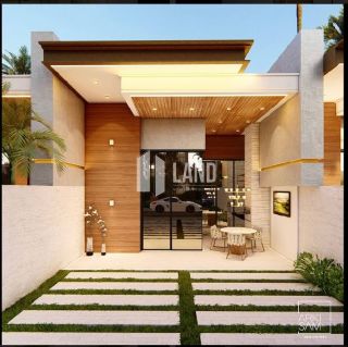 Casa Plana com 3 suítes Residencial Prata Mota Urucunema Eusébio - R$ 469.000,00