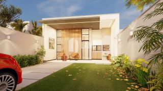 Casa Plana em rua Sem saída com 3 quartos 3 suítes no bairro Sapiranga em Fortaleza