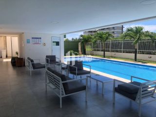 APARTAMENTO MOBILIADO PARA ALUGAR NO PORTO DAS DUNAS COM  2 QUARTOS (1 SUÍTE), 2 BANHEIROS, 2 VAGAS DE GARAGEM, LAZER COM PISCINA, SAUNA, PLAYGROUND E SALÃO DE FESTAS - 82M² - R$ 4.900 (MÊS) - PRÓXIMO AO BEACH PARK - PORTO DAS DUNAS - AQUIRAZ/CE