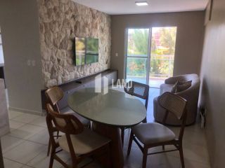 APARTAMENTO MOBILIADO PARA ALUGAR NO PORTO DAS DUNAS COM  2 QUARTOS (1 SUÍTE), 2 BANHEIROS, 2 VAGAS DE GARAGEM, LAZER COM PISCINA, SAUNA, PLAYGROUND E SALÃO DE FESTAS - 82M² - R$ 4.900 (MÊS) - PRÓXIMO AO BEACH PARK - PORTO DAS DUNAS - AQUIRAZ/CE