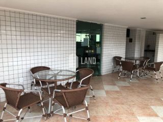 Apartamento com 3 suítes, 3 vagas de garagem, dependência com banheiro, lazer com piscina, academia, salão de festas, campinho de futebol, 137m2, R$ 990.000 - Bairro: Luciano Cavalcante - Fortaleza/CE.