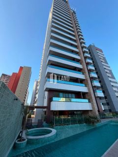 Apartamento alto padrão (novo) para alugar (primeiro aluguel) com 2 suítes, banheiro social, móveis fixos projetados, 1 vaga, lazer completo, rooftop com vista mar, 53m2 - R$ 5.300 (aluguel) + R$ 700 (condomínio) + R$ 300 (IPTU) - Mucuripe - Fortaleza/Ce