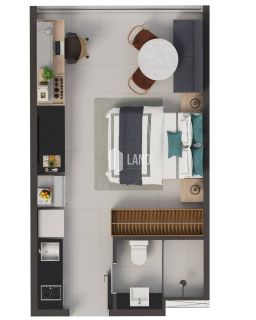 OPORTUNIDADE ALDEOTA - ANDAR ALTO - 25m² - POR R$ 479.000,00