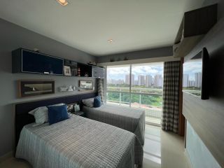 Apartamento com 3 suites, escritorio, porteira fechada, lazer completo, 3 vagas, varanda gourmet a venda, 146m² - R$ 1.780.000-Guararapes-Fortaleza/CE