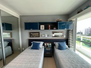 Apartamento com 3 suites, escritorio, porteira fechada, lazer completo, 3 vagas, varanda gourmet a venda, 146m² - R$ 1.780.000-Guararapes-Fortaleza/CE