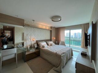 Apartamento com 3 suites, escritorio, porteira fechada, lazer completo, 3 vagas, varanda gourmet a venda, 146m² - R$ 1.780.000-Guararapes-Fortaleza/CE