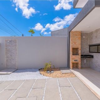 Casa Plana com 3 dormitorios a venda, 94 m² por R$ 300.000 - Tamatanduba - Eusebio/CE