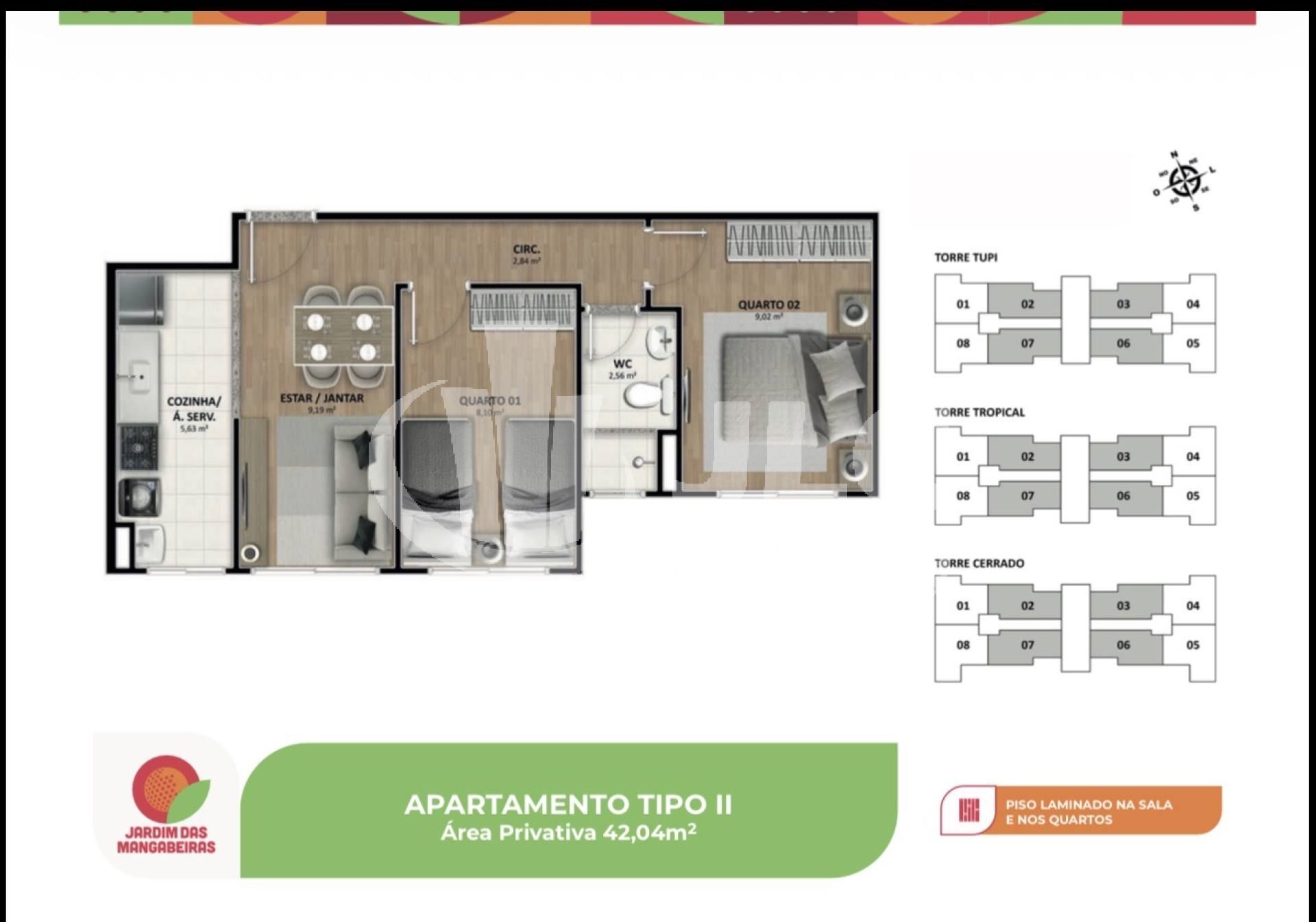 Aluga-se Apartamento – Condomínio Jardim das Mangabeiras - Robalo