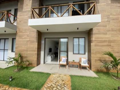 Apartamento Térreo Mobiliado À Venda No Condomíno Costa Das Dunas – Praia Da Caueira!