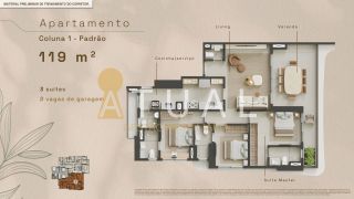 Apartamento Para Vender com 03 quartos 03 suítes no bairro HORTO FLORESTAL em Salvador