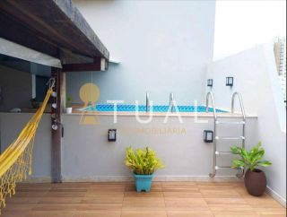 Apartamento tipo cobertura a venda, 158m², com 2 suítes e gabinete a venda no Rio Vermelho.