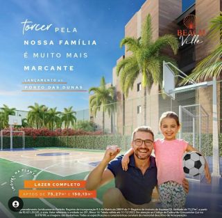 BEACH VILLE - APARTAMENTOS ALTO PADRÃO - PORTO DAS DUNAS - 