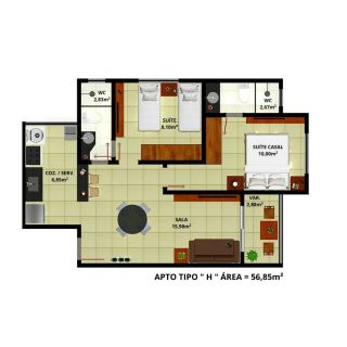 APARTAMENTOS 02 QUARTOS - NOVO PABUSSU - SANTA TERESA RESIDENCE