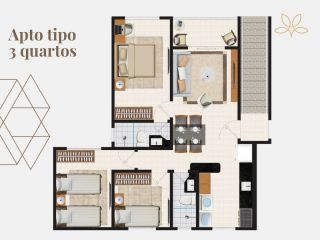 APARTAMENTOS 02 / 03 QUARTOS - GOLDEN CASTELLI