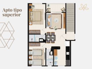 APARTAMENTOS 02 / 03 QUARTOS - GOLDEN CASTELLI