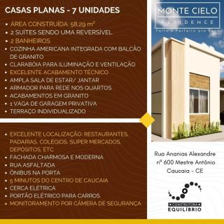 CASAS ALTO PADRÃO - MESTRE ANTONIO - MONTE CIELO RESIDENCE