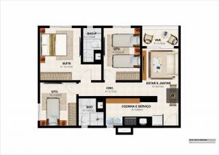 APARTAMENTOS 03 QUARTOS - PQ ALBANO