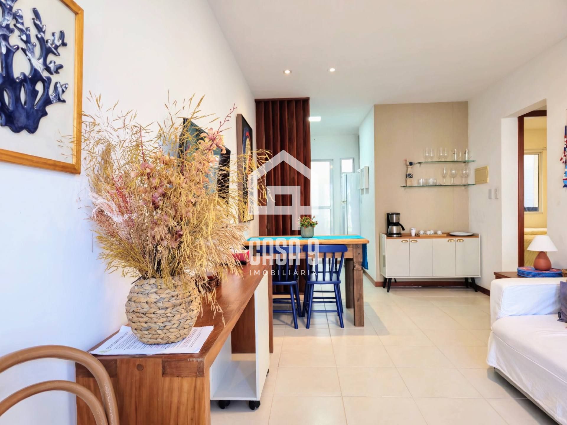 Apartamento térreo 2 Suítes pé na areia à venda em Itacimirim Bahia