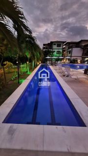 Apartamento térreo nascente mobiliado com 2 suites a venda no condomínio TERRACES PORTO DAS BALEIAS em Praia do Forte Bahia